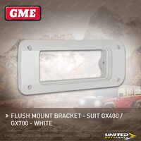 GME White Flush Mount Bracket MK-SS008W - Suit GX-SS400 / GX-SS700