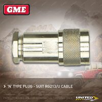 GME PL-SS405 Replacement N Type Connector PL-SS405 - Suit RG213/U Cable