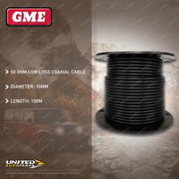 GME 50 Ohm Low Loss Coaxial Cable - 10Mm Diameter (100M Length) RG-SS213U