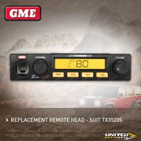 GME RM-SS3520 Replacement Remote Head To Suit UHF CB Radio TX-SS3520S