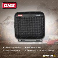 GME 2 Watt Black Extension Speaker Super Compact Size 67 x 75 x 31mm SPK-SS07