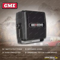 GME 7 Watt 8 Ohms Black Extension Speaker - 192 x 182 x 63mm SPK-SS08