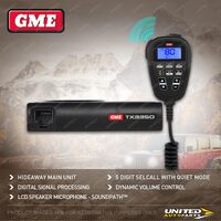 GME 5 Watt Super Compact UHF CB Radio with LCD Speaker Microphone TX-SS3350