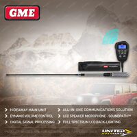 GME 5 Watt Super Compact UHF CB Radio Kit With Radio Antenna & Mounting Brackets