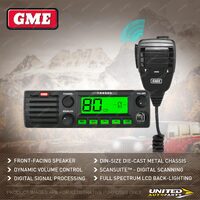 GME 5 Watt Din Mount UHF CB Radio With Scansuite Digital Scanning TX-SS4500S