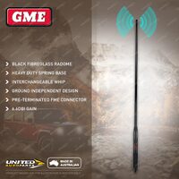 GME 1100mm Radome Antenna 6.6dBi Gain - Black Suit 4WD & Touring Vehicles