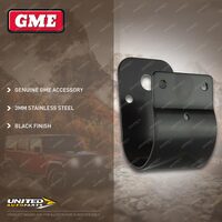 GME 63mm Wrap-Around Bullbar Bracket - Black Finish 3mm Stainless Steel