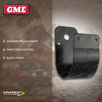 GME 76mm Wrap-Around Bullbar Bracket - Black Finish 3mm Stainless Steel