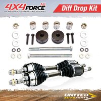 Diff Drop Kit & Pair CV Shaft Axles for Toyota Prado 120 150 Series