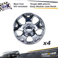 4 pieces of GearX Brand Chrome Wheel Covers 13" Serval Automative Parts