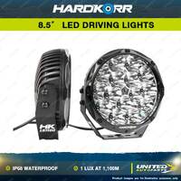 Pair Hardkorr Lifestyle 8.5" LED Driving Lights IP68 Waterproof Caravan Camping