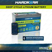 Hardkorr 135Ah Cold Climate Lithium LiFePO4 Deep Cycle Battery with Bluetooth