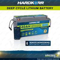 Hardkorr 240Ah Cold Climate Lithium LiFePO4 Deep Cycle Battery with Bluetooth