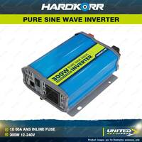 Hardkorr 300W Power Pure Sine Wave 12V to 240V Inverter Camping Caravan