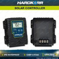 Hardkorr 15A Waterproof Lithium Compatible PWM Solar Regulator IP65 Waterproof