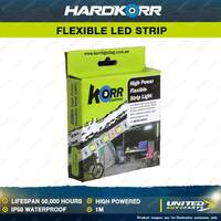 Hardkorr 1m HP Stick On White LED Flexible Tape Light IP68 Waterproof