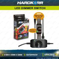 Hardkorr Rotary LED Dimmer Switch For White Led Camp Lights and Boat Light Kits