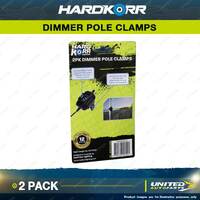 Hardkorr Pole Clips for 30-33mm Width Rotary Dimmer Switches 2 Pack