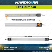 Hardkorr 25CM Super Bright LED Light Bar with Diffuser IP68 Waterproof Camping