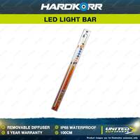 Hardkorr 100cm Super Bright LED Light Bar Orange/White with Cig Plug Diffuser