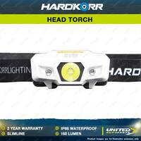 Hardkorr 160 Lumen Slimline Head Torch Headlamp IP66 Waterproof Caravan Camping