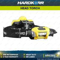 Hardkorr 600 Lumen Heavy Duty Rechargeable Head Torch Headlamp Camping