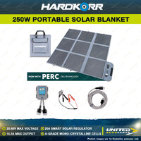 Hardkorr 250W Portable Solar Blanket with 20A Smart Solar Regulator