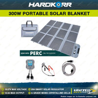 Hardkorr 300W Portable Solar Blanket with 20A Smart Solar Regulator