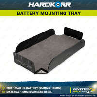 Hardkorr Battery Mounting Tray to Suit 100Ah HK Battery 334mm x 193mm