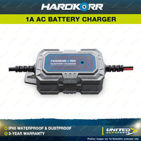 Hardkorr 1A AC Battery Charger With Automatic 6/12V DC Recognition