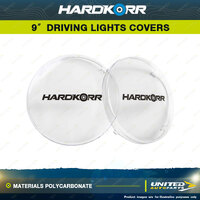 Hardkorr Clear Covers Suitable for 9" Driving Lights - Materials Polycarbonate