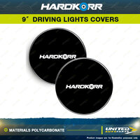 Hardkorr Black Covers Suitable for 9" Driving Lights - Materials Polycarbonate