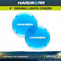 Hardkorr Blue Covers Suitable for 9" Driving Lights - Materials Polycarbonate