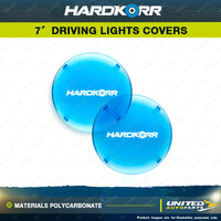 Hardkorr Blue Covers Suitable for 7" Driving Lights - Materials Polycarbonate