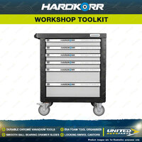 Hardkorr 160 Piece Workshop Toolkit with Trolley Cabinet - Chrome Vanadium Tools