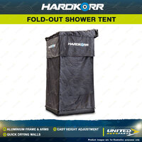 Hardkorr Fold-Out Shower Tent - Aluminium Frame Arms & Easy Height Adjustment