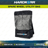 Hardkorr Spare Wheel Utility Bag 40L Capacity - 1680D Nylon & Rain Proof