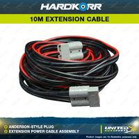 Hardkorr 10m 50A Heavy Duty Current Anderson Style Plug Extension Cable 12AWG