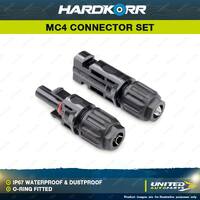 Hardkorr MC4 Crimp Connector Set Plug Rating 30A IP67 Waterproof Dustproof