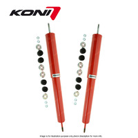 2 Front KONI Heavy Track Adj Raised Shocks for Landcruiser FJ HZJ HDJ 80 HZJ105