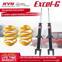 Front KYB EXCEL-G Shock Absorbers Super Low King Springs for FORD Fairlane NA NC