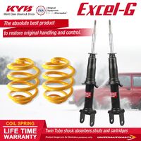 Front KYB EXCEL-G Shock Absorbers Super Low King Springs for FORD Fairlane BA BF