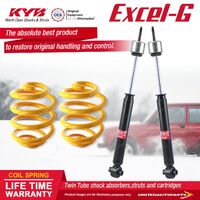 Rear KYB EXCEL-G Shock Absorbers Super Low King Springs for FORD Falcon XE XE XF