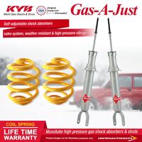 Front KYB GAS-A-JUST Shock Absorbers Super Low King Springs for FORD Falcon FG