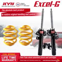 Front KYB EXCEL-G Shock Absorbers Super Low King Springs for FORD Focus LV I4