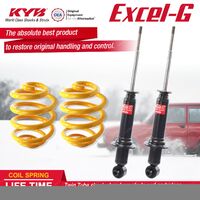 Rear KYB EXCEL-G Shock Absorbers Super Low King Springs for HOLDEN Caprice WM