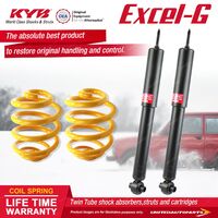 Rear KYB EXCEL-G Shock Absorbers Super Low King Springs for HOLDEN Commodore VZ