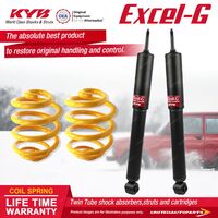 Front KYB EXCEL-G Shock Absorbers Super Low King Springs for HOLDEN Gemini TC TD