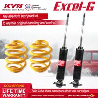 Front KYB EXCEL-G Shock Absorbers Super Low King Springs for HOLDEN HQ HJ HX I6