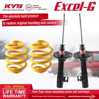 Front KYB EXCEL-G Shock Absorbers Super Low King Springs for MAZDA 323 BF I4